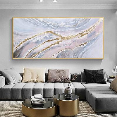 handgemalte goldfolie malerei jackson pollock gold graues Kunstölgemälde auf Leinwand, handgemaltes Expressionismus-Gemälde, großes abstraktes Wandkunstgemälde für die Heimdekoration, Kunstwerke