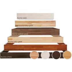 Hasena Wood-Line Massivholz Premium 18 Bettrahmen 140x200 cm / Kernbuche natur, geölt