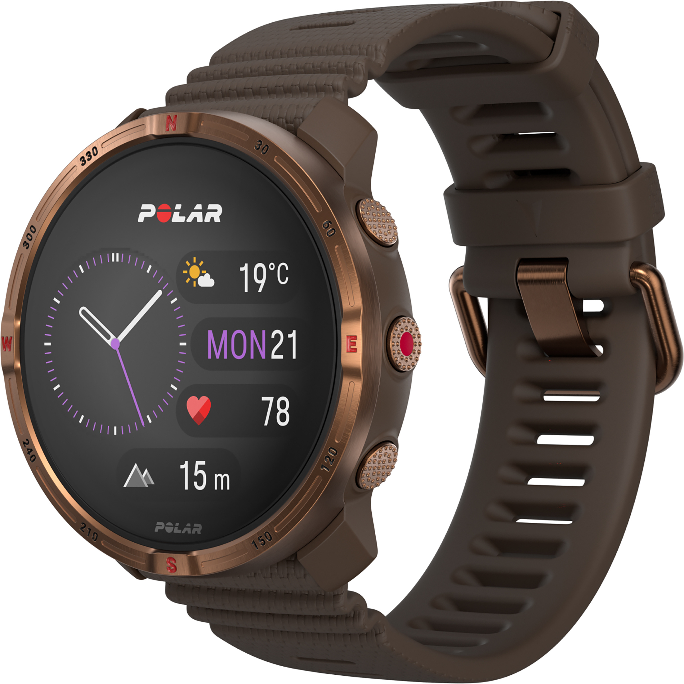 Polar Grit X2 GPS-Uhr GPS Uhren braun Trekking