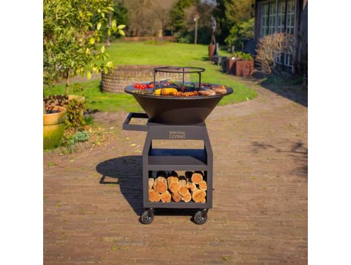 RJRoyal Living maestro xxl 80cm blackline 8 mm dicke Kochplatte