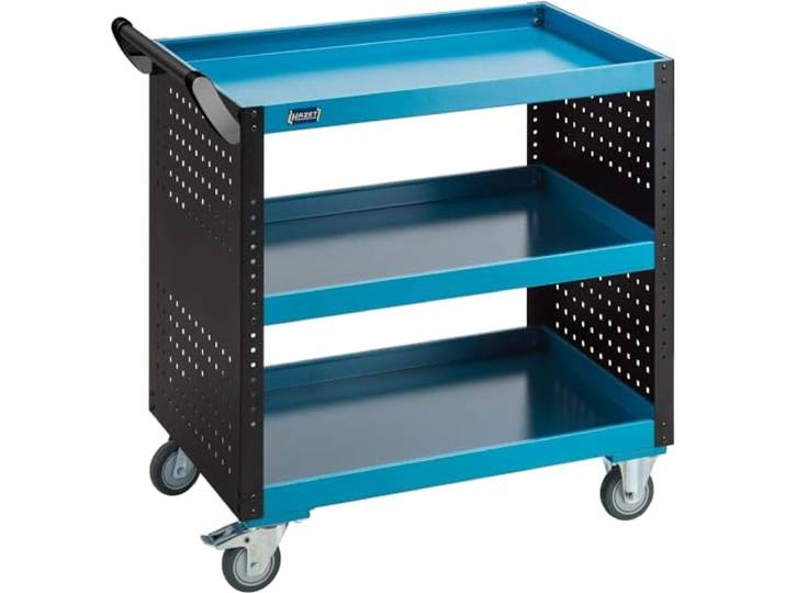 HAZET Servicewagen Assistent 167-3S, Flexibel und stabil für alle Zwecke Länge 888 mm, Breite 541 mm, Höhe 899 mm, 27700 g, L x B x H: 888 mm x 541 mm x 899 mm, Flexibel und stabil für alle Zwecke