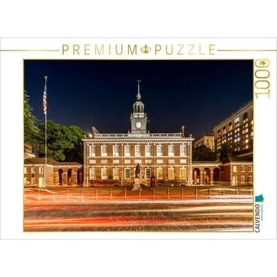CALVENDO Puzzle Historische Independence Hall in Philadelphia | 1000 Teile Lege-Größe 64x48cm Foto-Puzzle für glückliche Stunden