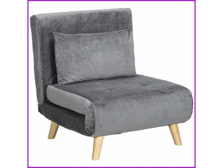 Sessel Lit 2-en-1 - Sessel Inclinable Fonction Lit d'Invité Dos Réglable - Gris