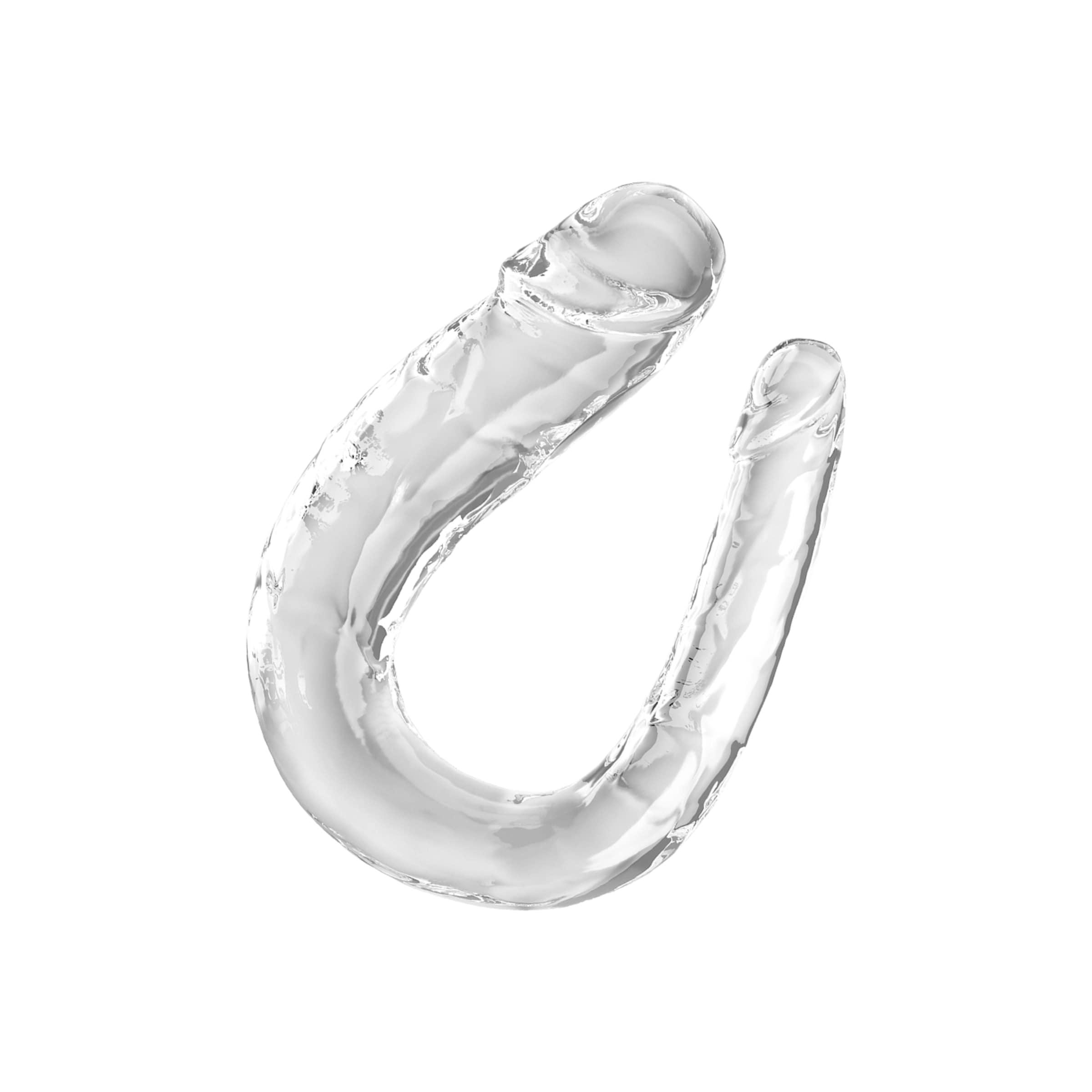 King Cock Clear - Large Double Trouble, 44 cm