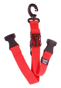 M&M Flossenbandhalter doppelt mit Karabiner - Schwarz