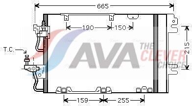 Ava Clever Choice Kondensator, Klimaanlage Ol5384d Für Vaughall