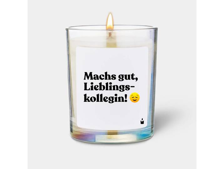 Duftkerze Flowery Machs gut, Lieblingskollegin!