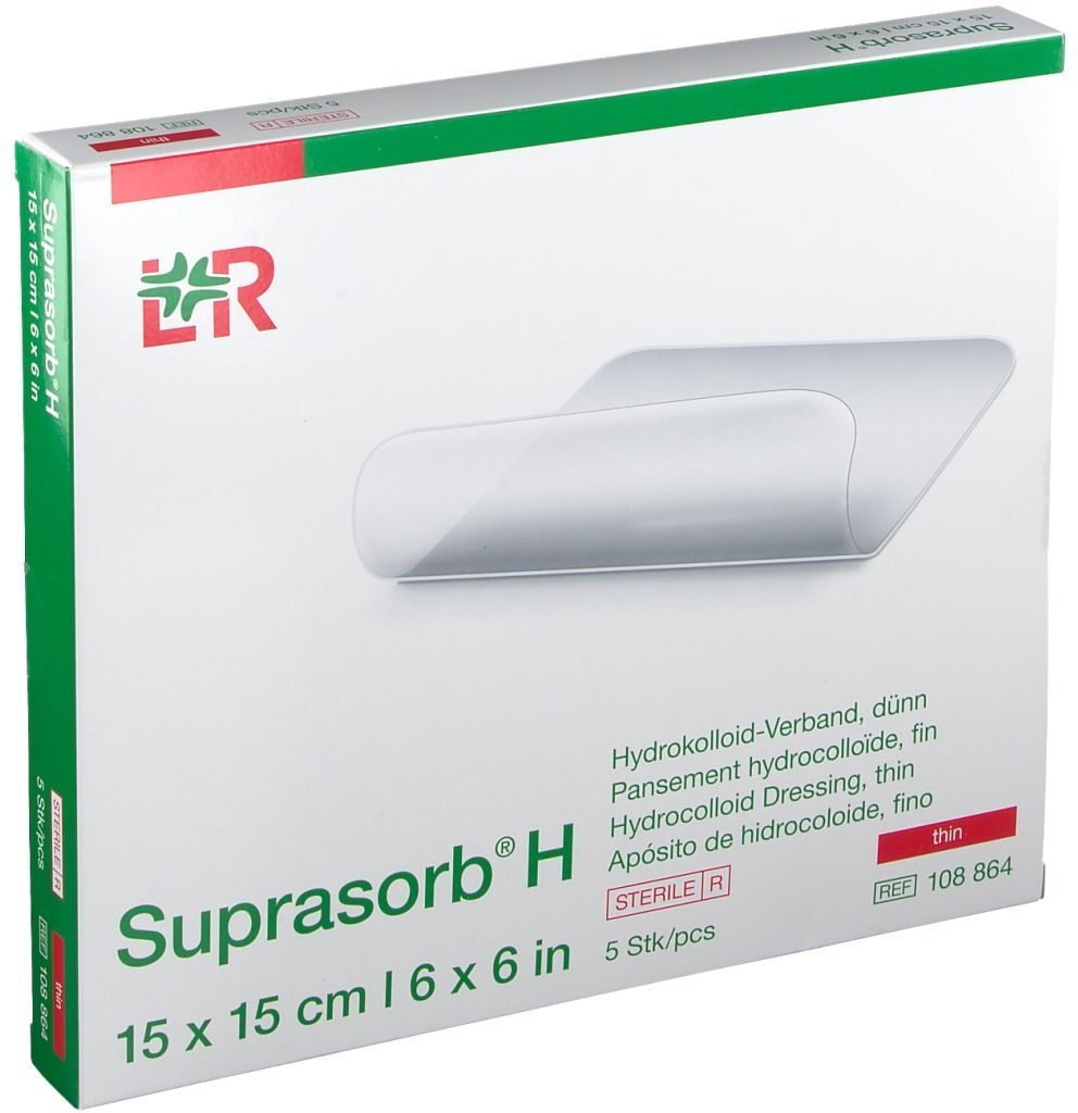 Suprasorb H Hydrokoll.Verb.dünn 15x15 cm 5 St Verband