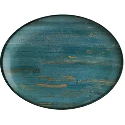 6 x Bonna Madera Mint Moove Platte oval 31x24cm
