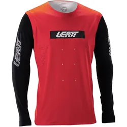 Leatt, Herren, Velotrikot, MTB Gravity 8.0 Radtrikot (L), Rot, L