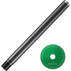 VEVOR Diamantbohrkrone Kernbohrer, 50,8 mm Nass-Diamant-Kernbohrer, 355 mm Bohrtiefe Betonkernbohrer mit Sägeblatt, 1-1/4 Zoll-7 Innengewinde, Laserschweißen, Diamant-Nassbohrer für Betonziegel