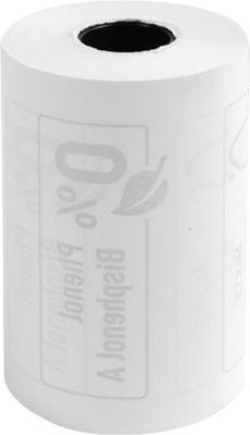 Thermorolle Exacompta, rückseitig bedruckt, 1-lagig, 55 g/m², L 24 m x B 57 mm, Ø 46 mm, 10 Rollen, weiß