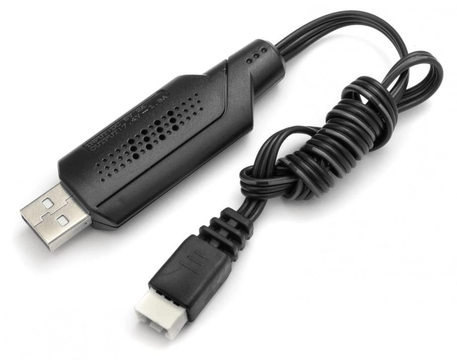BlackZon 2S USB-oplader met laadkabel, zwart