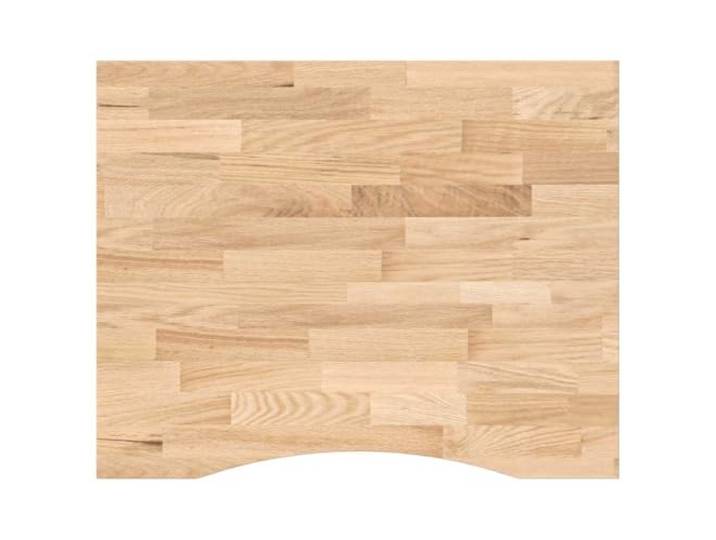 fsahslih Tischplatte Massivholz Eiche Unbehandelt 100x80x2,5 cm Fein geschliffene DIY Holzplatte aus Eichenholz für Arbeitszimmer und Homeoffice Untergestelle.