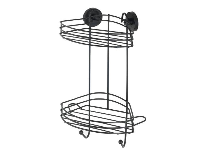 Étagère d'angle Vacuum-Loc Acier Noir 23 x 43 x 21cm