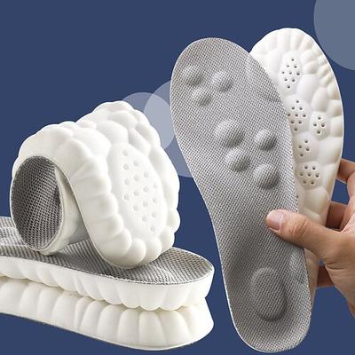 3 Paar revolutionäre orthopädische Einlegesohlen mit 4D-Cloud-Technologie, superweich, ultrakomfortable Einlegesohlen, 4D-Sportschuh-Einlegesohlen, Akupunktmassage-Einlegesohle für den