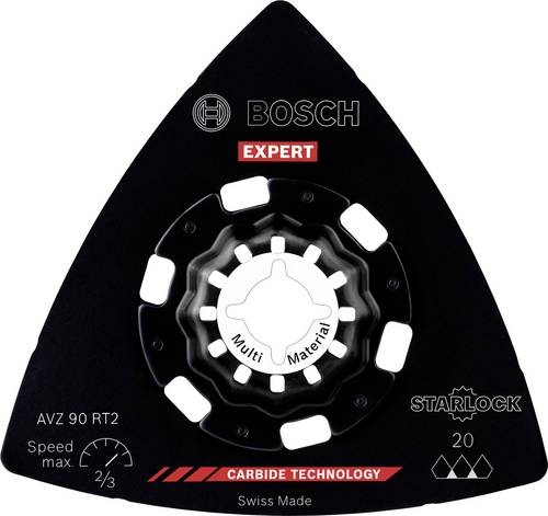 Bosch Accessories 2608900046 EXPERT Sanding Plate AVZ 90 RT2 Carbide-RIFF Schleifplatte 10teilig 10St.