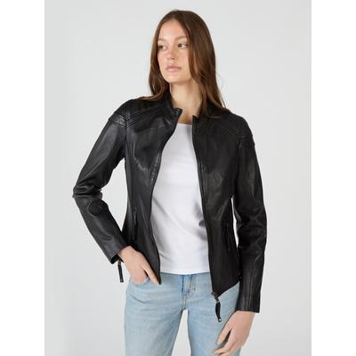 Lederjacke MAZE "Water", Damen, Gr. XXL, schwarz, Obermaterial: 100% Lammleder. Futter: 100% Polyester, Jacken