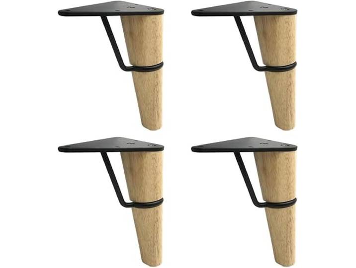 IOvgujFY 4er-Pack konische Sofabeine, DIY-Tischbeine(15CM)