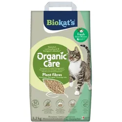 Biokats Organic Care Plant Fibres Fresh 3,2kg Premium Katzenstreu