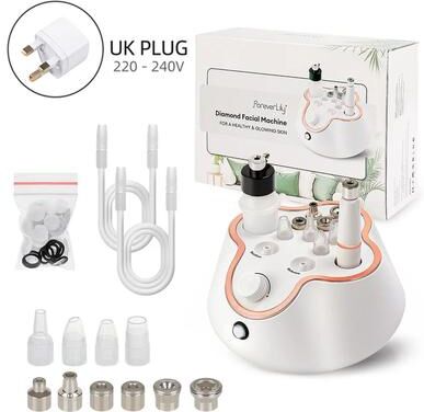 Inspired Living Professional Diamond Microdermabrasion Facial Machine For Home Skin Rejuvenation uk Plug (220 240v)