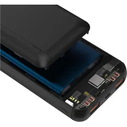 Ansmann Powerbank 20.000 mAh PB320PD USB-C Ein/Ausg (20000 mAh, 20 W, 74 Wh), Powerbank, Schwarz