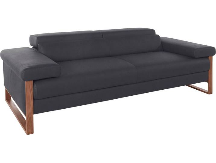 W.SCHILLIG 2,5-Sitzer finn, German Design Award 2016, Fußgestell Nussbaum natur, Breite 230 cm
