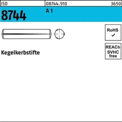 Kegelkerbstift ISO 8744 4x 8 A 1 100 Stück