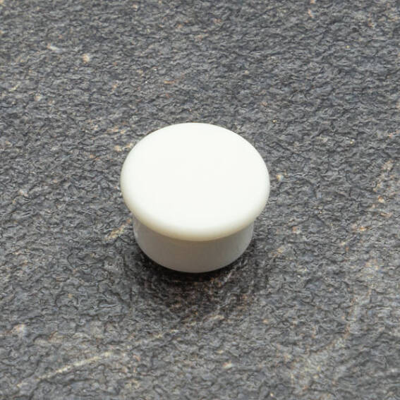 SPRINTIS 10 Unités - Aimant de bureau, rond 13 mm   blanc, plastique, ferrite