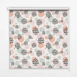 INNENROLLO - Fensterrollo - Rollo - 70x140 cm - Schwarze gepunktete Flecken