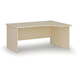 Büro-Eckschreibtisch PRIMO WOOD, 160x120 cm, rechts, Birke