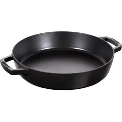 Staub Pfanne 26 cm schwarz mit zwei Griffen