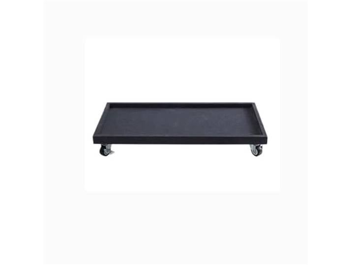 Dh2yjnbf3 Blumenuntersetzer Großer beweglicher Pflanzenuntersetzer mit Rädern Topf(Schwarz,Groß)