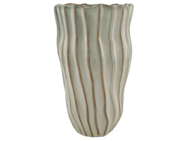 Vase Keramik Weiss H: 31 cm Decofinder