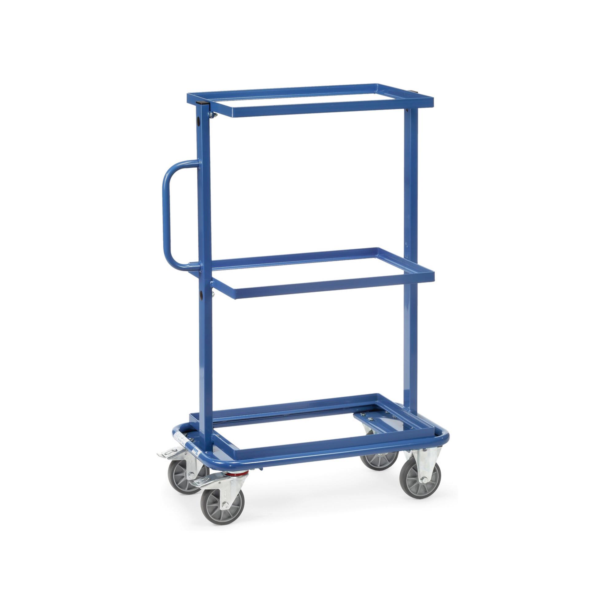 fetra Beistellwagen 32900 - offener Rahmen - Tragkraft 200kg TPE-Reifen)