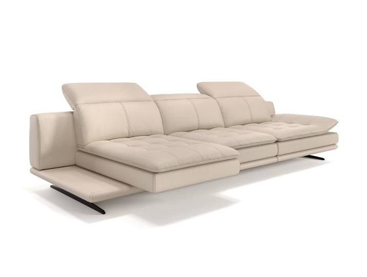 Ledersofa NIZZA Ledercouch Relaxsofa Sitzverstellung 3-Sitzer XXL