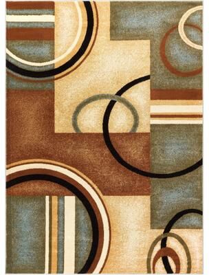 Well Woven Barclay Arcs & Shapes Modern Geometric Circles Area Rug