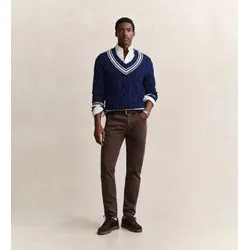 Gant für Herren. 1000450 Slim-Fit-Jeans Wüste Braun (34/34), Lässig, Baumwolle, Denim