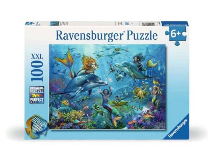 Ravensburger kinderpuzzel - 12000864 avontuur onder water - XXL-puzzel van 100 stukjes voor kinderen vanaf 6 jaar