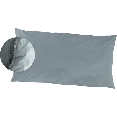 Kissenbezüge PRIMERA "Kissenbezüge »Stone Washed«, Primera (2 Stück)", grün, B:80cm L:40cm, Renforcé, Obermaterial: 100% Baumwolle, Kissenbezüge, mit Stone-Washed Optik