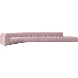 ECKSOFA modulares Sofa Tilmo-L3 - 581x194x70 cm Rosa