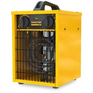 Master Heizlüfter B 2, mit 3 Stufen bis 2000 Watt, Elektroheizer mit Spritzwasserschutz, 184 m³/h