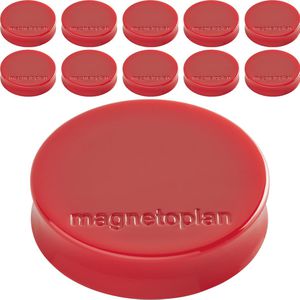 Magnetoplan Magnete Ergo Medium, rot, Ø 30 mm, Höhe 8 mm, 10 Stück