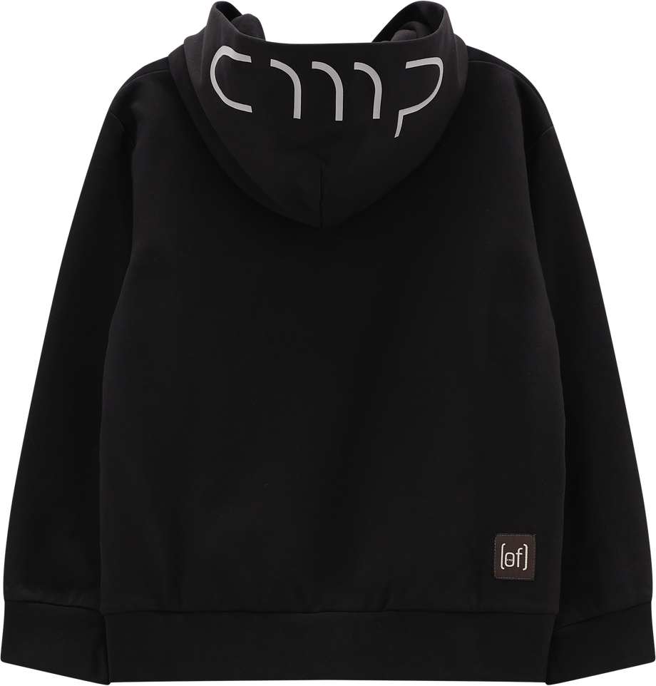 Kapuzenpullover CMP "KID SWEAT FIX HOOD", Jungen, Gr. 164, schwarz (nero), Obermaterial: 80% Baumwolle, 20% Polyester, Pullover Kapuzenpullover, Weiche Baumwollqualität, Kapuze mit Schutzfunktion, Kängurutasche nero 164