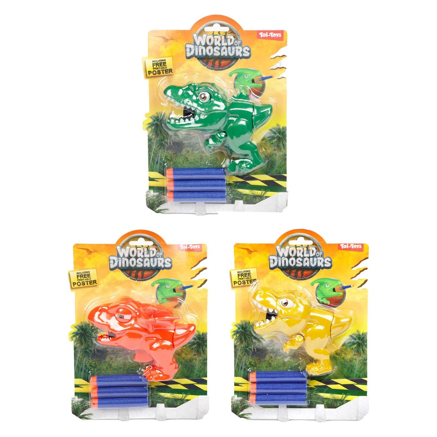 Toi-Toys World of Dinosaurs Mini-Dino-Pistole mit Pfeilen, 4-tlg. (43695957)