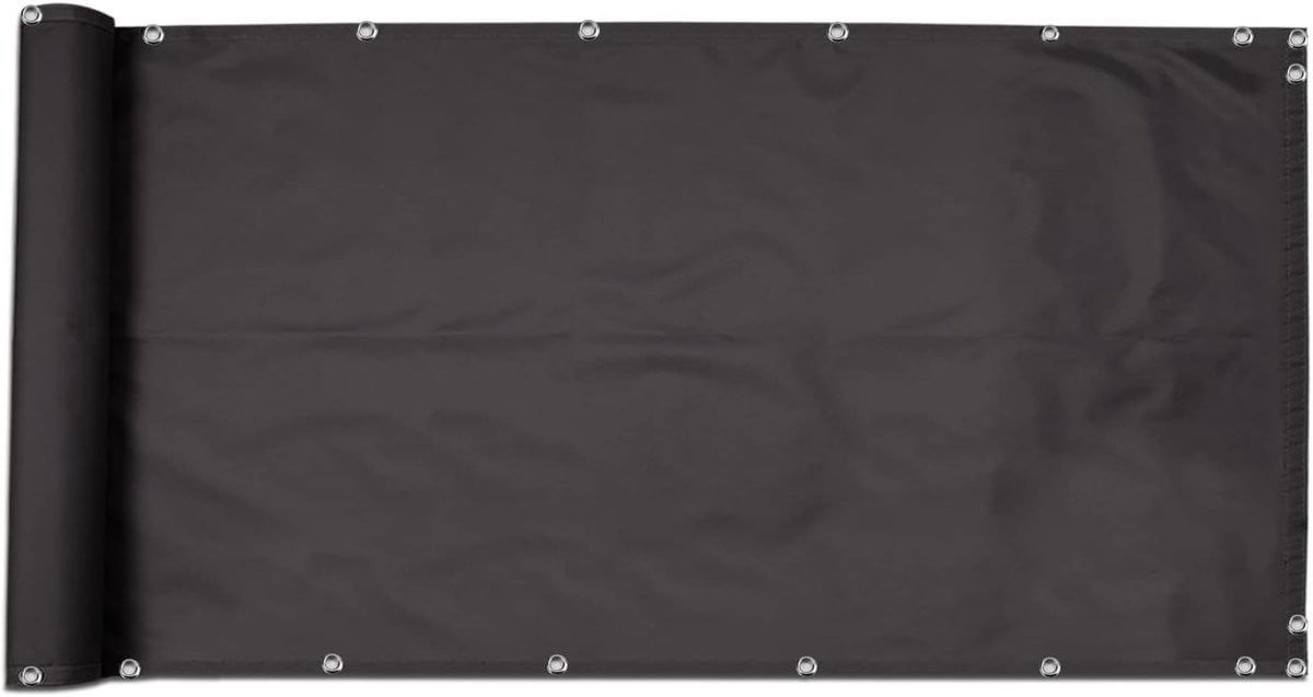 Balkonscherm Windscherm Privacy Donkergrijs 140 x 600 cm
