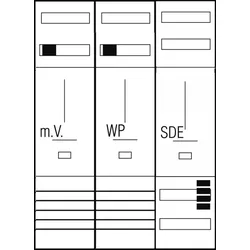 ABN Komplett-Zählerplatz 3Pkt. Z37E914N