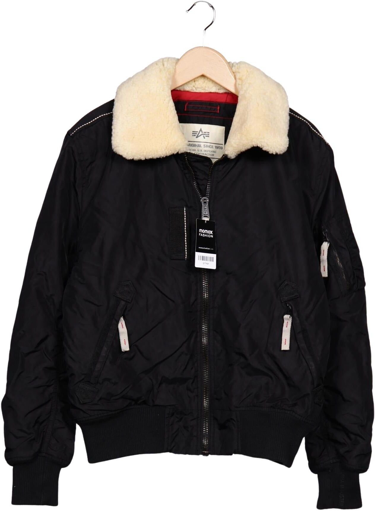 Alpha industries Herren Jacke, Schwarz, Gr. L, Synthetik - Second Hand
