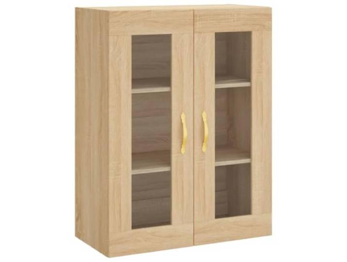 Helloshop26 Wandschrank, praktisches Design, moderne Aufbewahrung, 69,5 x 34 x 90 cm, Sonoma Eiche, 02_0048612