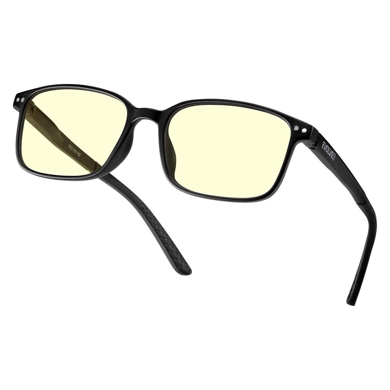 Evolveo BlueBlock60, PC glasses, blue light blocking 60%, non-prescription, black (2055159658831)